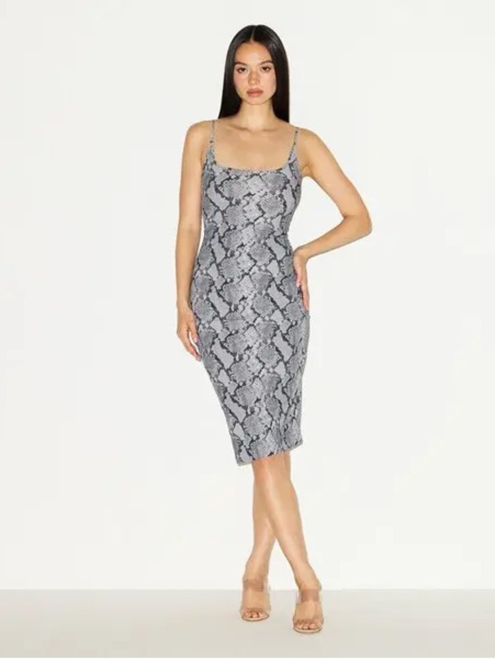 SKIMS Cling Matte Midi Tank Dress